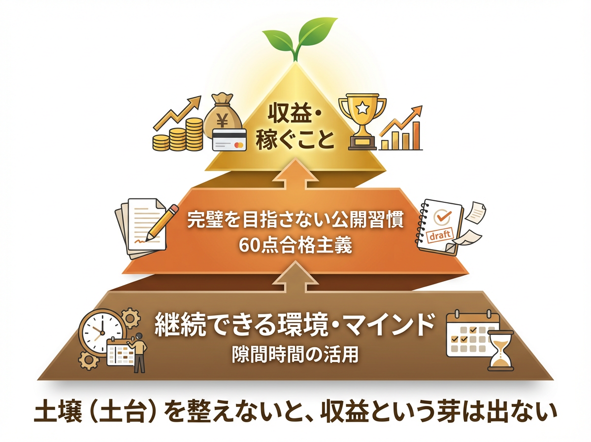 「土台作り」のピラミッド